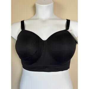 Shapermint Truekind Supportive Wireless Shaping Bra Sz XL Black Sweetheart NWT